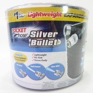 Silver Bullet Pocket Hose 50 FT Garden Expands NEW